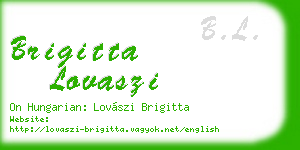brigitta lovaszi business card
